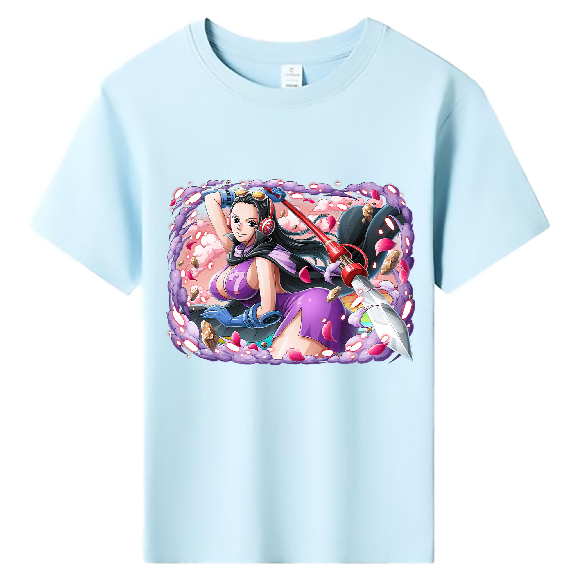 ワンピース ニコ・ロビン ONE PIECE Nico Robin 綿100％キッズTシャツ（フロントプリント）